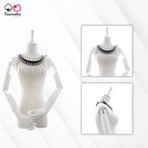 Kaamastra Faux Leather Chained Top laid flat showing adjustable straps and chains